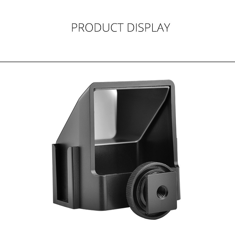Plastic Vlog Camera Flip Screen with 3 Cold Shoe Mount for Sony A6500/6300 for Fuji XT20/30 for Canon for Nikon SLR Accessories