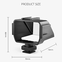 Plastic Vlog Camera Flip Screen with 3 Cold Shoe Mount for Sony A6500/6300 for Fuji XT20/30 for Canon for Nikon SLR Accessories