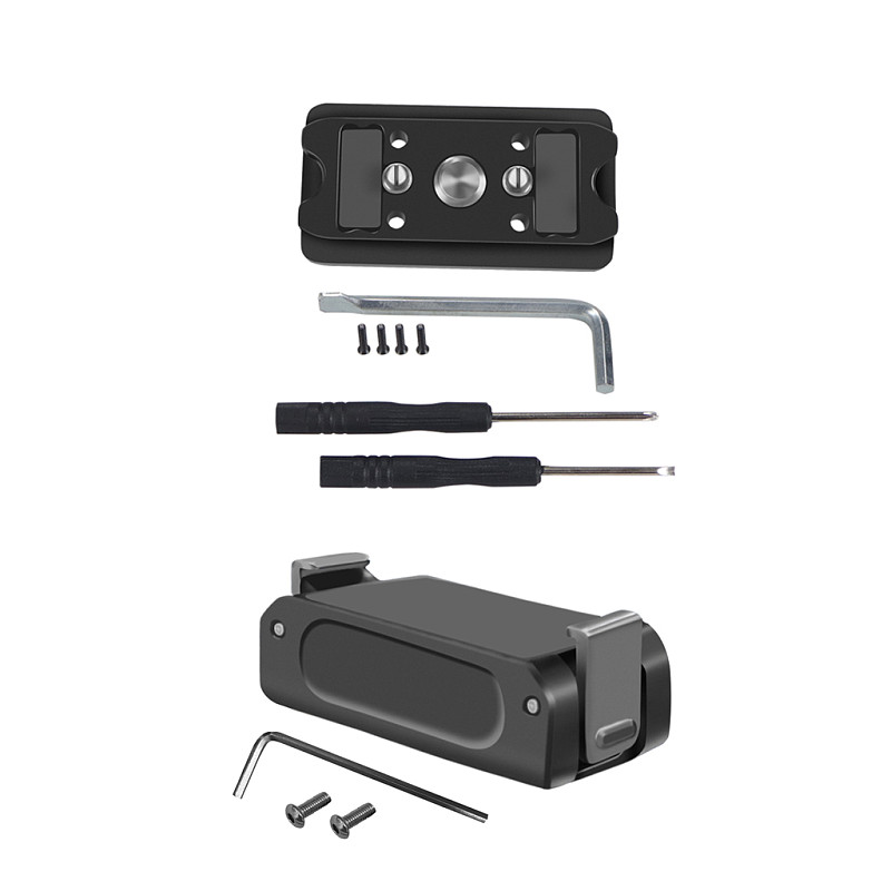 For DJI OSMO 360 Action 5pro15mm CNC M3 Tripod Head Adapter 1/4  Mount Aluminum Alloy Fixed Seat Mount for GOPRO10/9/8/MAX