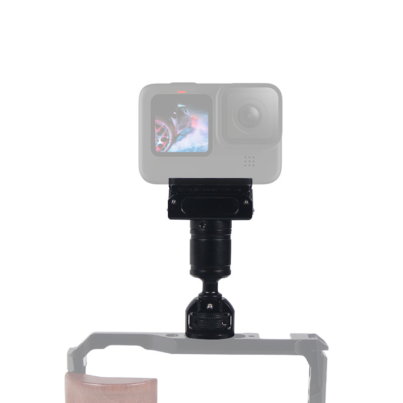 Magnetic Bracket Magnetic 1/4 Screw Bracket 360 Degree Ball Adjustment Suitable for DJI OSMO 360 Action2 Suitable for GOPRO10/9/8/MAX