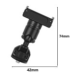 Magnetic Bracket DJI Action2 Magnetic 1/4 Screw Bracket 360 Degree Ball Adjustment Suitable for DJI Action2 Suitable for GOPRO10/9/8/MAX