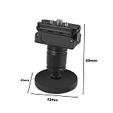 magnetic disc seat turn magnetic card seat gimbal 360-degree sphere adjustment suitable for DJI Action2