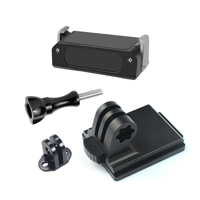 For DJI OSMO 360 Action 5pro15mm CNC M3 Tripod Head Adapter 1/4  Mount Aluminum Alloy Fixed Seat Mount for GOPRO10/9/8/MAX