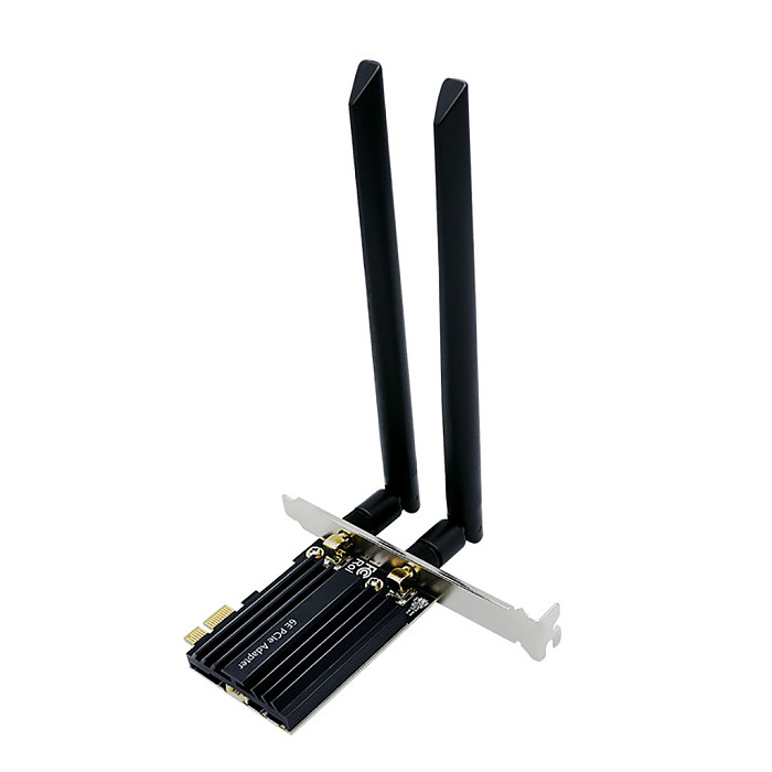 AX210 WiFi6E Tri-band Gigabit Wireless Network Card Desktop Built-in PCIE Wireless Network Card 5.2 Y10