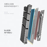 JEYI Aluminum Alloy Cooling II Heatsink M.2 NVME Radiator Magnesium PC Efficient Radiator with Thermal Silicone Pad for 2280 SSD
