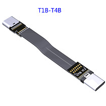 ADT-Link USB 3.1 Type C to TypeC Extension Cable Cord up to 10Gbps 90 Degree Angled/Flat USB-C Wire for FPV Aerial Photography