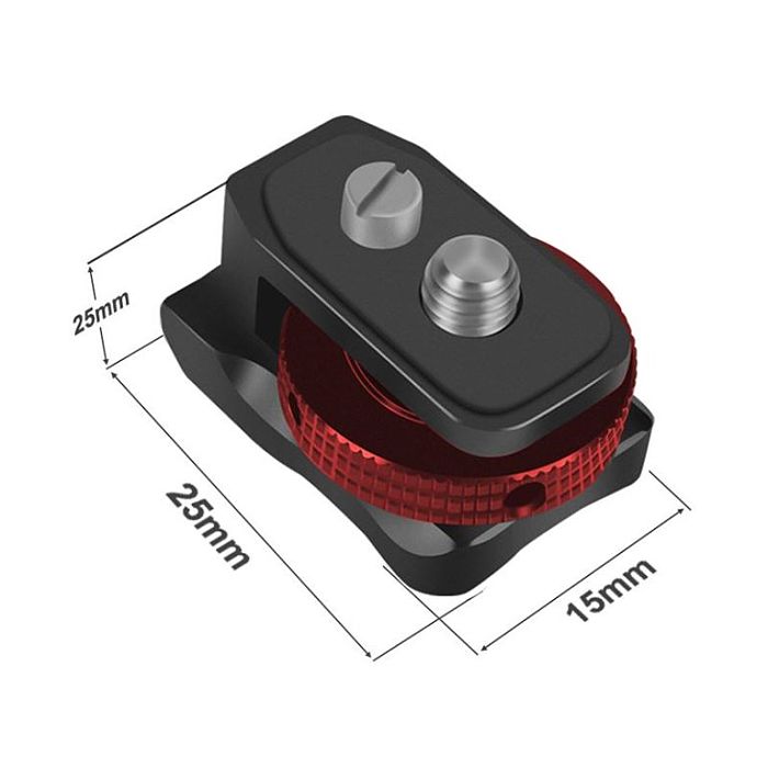 Inch 1/4 can be reinforced 360° anti-reverse disc fixed anti-falling quick-load cold shoe   for SLR Sony A7C Fuji XT4 rabbit cage