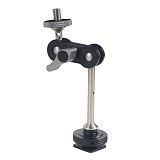 Magic Arm Dual Ballhead Articulating Friction with 1/4 Screw for DSLR Camera Video Field Monitor Flash Light Bracket Load 1.5kg