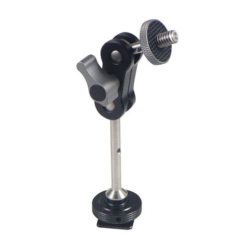 Magic Arm Dual Ballhead Articulating Friction with 1/4 Screw for DSLR Camera Video Field Monitor Flash Light Bracket Load 1.5kg
