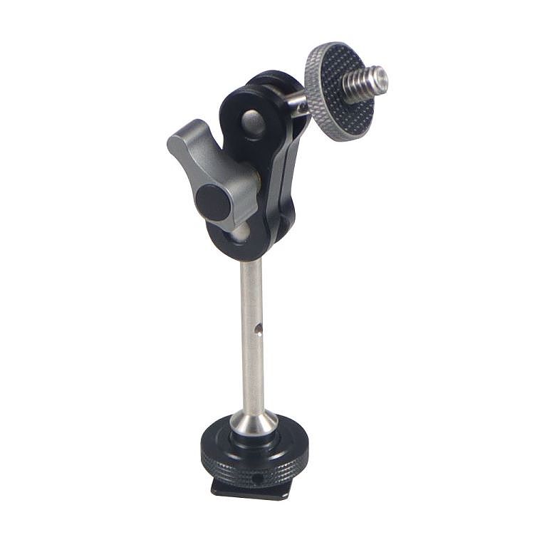 Magic Arm Dual Ballhead Articulating Friction with 1/4 Screw for DSLR Camera Video Field Monitor Flash Light Bracket Load 1.5kg