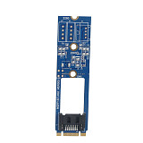 XT-XINTE M.2 to SATA 7Pin Adapter Card M.2 KEY B-M to SATA3.0 7 Pin Converter Adapter Board Card for M2 NGFF 2242 2260 2280 SDD