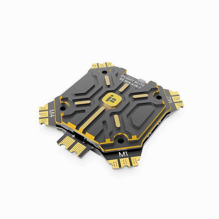 (Out Of Stock) IFlight BLITZ E80 PRO BLHELI32 80A 4in1 ESC 2-8S LIPO 35X35mm for RC Multirotor X-CALSS Cinelifter Drones Taurus X8 Accessory