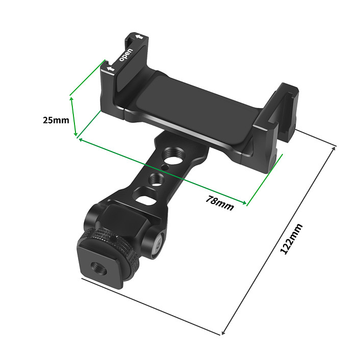 Mobile phone Monitor Bracket Multifunctional Live Broadcast Expansion Cold Shoe Holder For GOPRO10 Action Camera Cage 