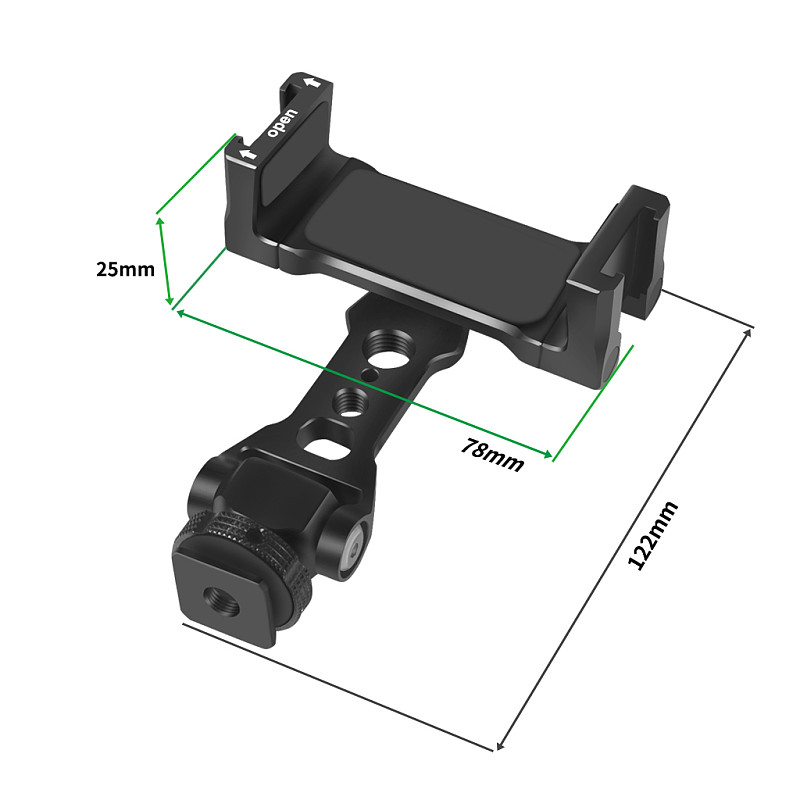 Mobile phone Monitor Bracket Multifunctional Live Broadcast Expansion Cold Shoe Holder For GOPRO10 Action Camera Cage 