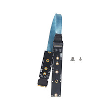 PCIE 4.0 3.0 x4 Adapter Cable M.2 M-Key Extender for NVMe 22110 SSD Solid State Drive Riser Card 64G\BPS Full Speed Riser Cable
