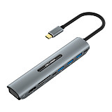 Docking Station HDMI-compatible USB C Adapter USB 3.0 SD/TF VGA RJ45 PD for Macbook Pro USB Type C HUB Docking USBC 4K Splitter