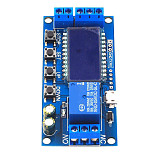XY-LJ02 6-30V Micro USB Digital with LCD Display Time Delay Relay Module Control Timer Switch Trigger Cycle Module Support UART