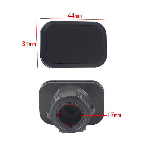 17mm Ball Head Magnetic Multi-angle Adjustment Holder  For Car Phone Bracket Accessories Square Magnetic Bracket