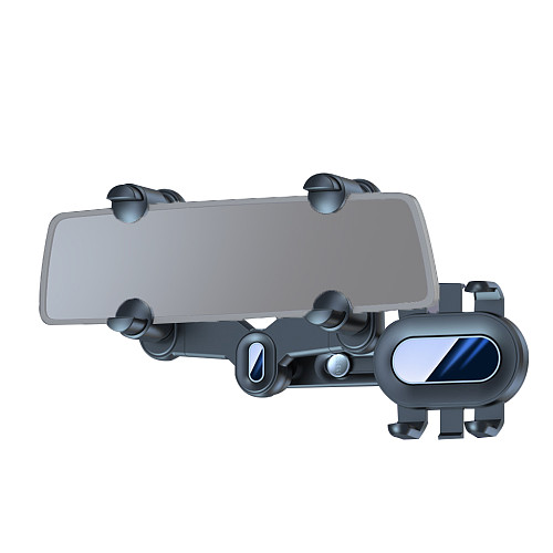 Car Mobile Phone Holder  360° Rotated  Hide For Car Rearview Mirror Snap-on Car Navigation Anti-shake Bracket
