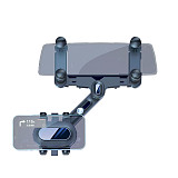 Car Mobile Phone Holder  360° Rotated  Hide For Car Rearview Mirror Snap-on Car Navigation Anti-shake Bracket