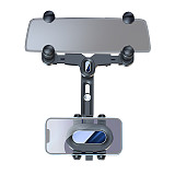 Car Mobile Phone Holder  360° Rotated  Hide For Car Rearview Mirror Snap-on Car Navigation Anti-shake Bracket
