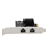 Gigabit Dual Port Server Network 2*RJ45 Port Lan Adapter Card 2.5G Ethernet Controller for Desktop 8125BG