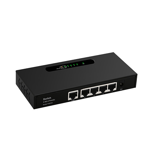 5 ports 5V 1A 2.5G Gigabit Switch Ethernet Smart Switcher 1000Mbps Splitter RJ45 Hub ﻿Plug & Play for IP CCTV Camera Wireless AP
