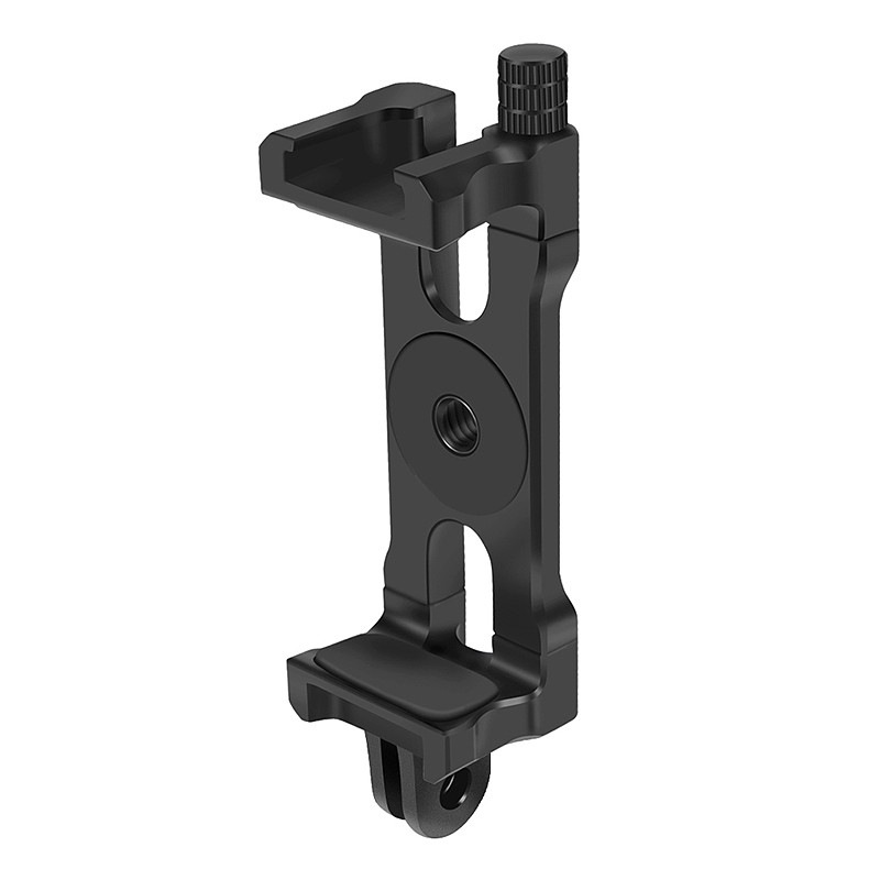 BGNING Aluminum Alloy Two-page Card Slot Camera Phone Clip Hot And Cold Shoe Extension Live Monitor Bracket For Universal Mobile Phones Holder