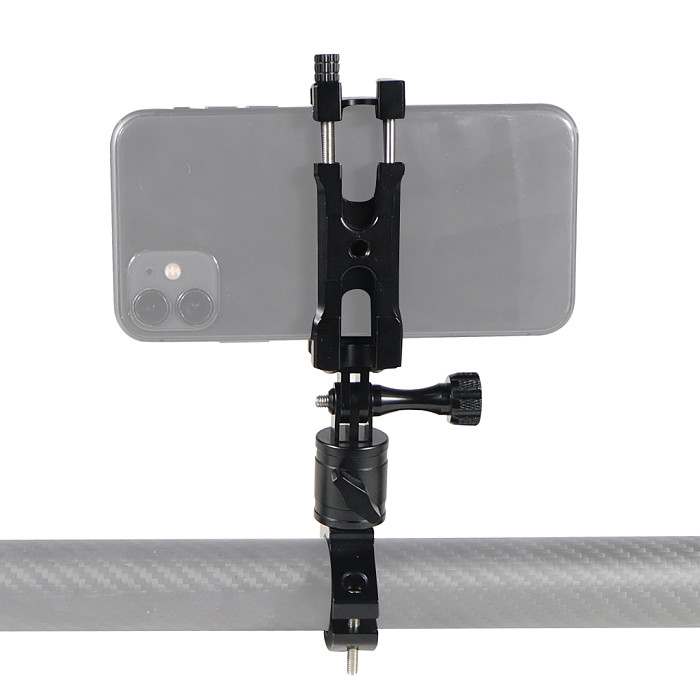 BGNING Aluminum Alloy Camera Phone Clip For Bicycle Holder Hot And Cold Shoe Extension Bracket For Universal Mobile Phones With Width Of 62~87mm