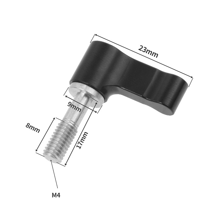 CNC Stainless Steel 304 L Type Hex Adjustment Screw Handle M4*17 For Action Camera GOPRO10 SLR Sony A7C