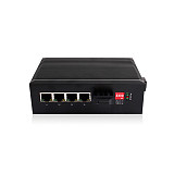 USR-SDR041 DIN-Rail Mounting 4 Port Ethernet Switches 10/100Mbps Industrial Ethernet-unmanaged Network Switches with Fiber Port