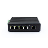 USR-SDR050-L 5-LAN Ports 10/100Mbps Rate Industrial Ethernet Switches DC9-36V Support Natural Heat Dissipation DIN-Rail Mounting