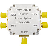 SMA RF Power Divider One to Four 10m-3g Clock Distributor Power Distributor Power Divider