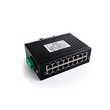USR-SDR160 16-LAN Ports 10/100Mbps Unmanaged Ethernet Switches Shell Protection IP40 DIN-Rail Mounting Network Industrial Grade