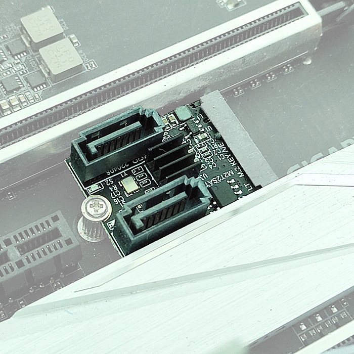 Add On Cards M.2 (A+E Key) To 2 Ports SATA Extended Card M2 To Sata3.0 Expansion Key-A Key-E M.2 To SATA 3.0 Hard Disk Adapter