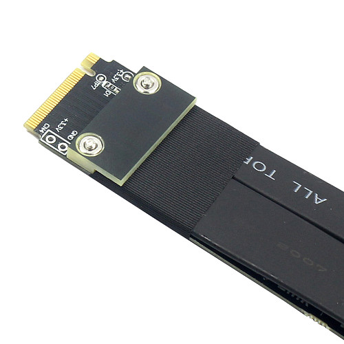 Ribbon Drive Gen5/4 to M.2 Riser Card NVMe 5.0 Extension 4.0 SSD for M.2  Cable