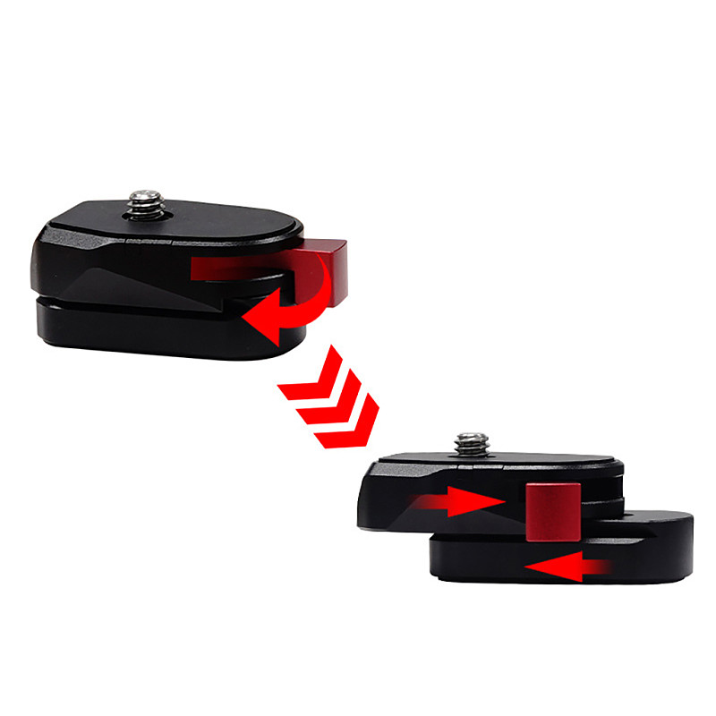Quick Release Plate For Aluminum Alloy Mini Monitor Quick Release Plate Magic Arm Extension Accessories 1/4 Screw