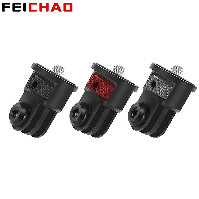 1/4  Screw to Tripod Mount Adapter 360 Swivel Disc Reinforced Aluminum Alloy for Gopro13 10 9 8 Osmo Action 2 Insta360 One Camera
