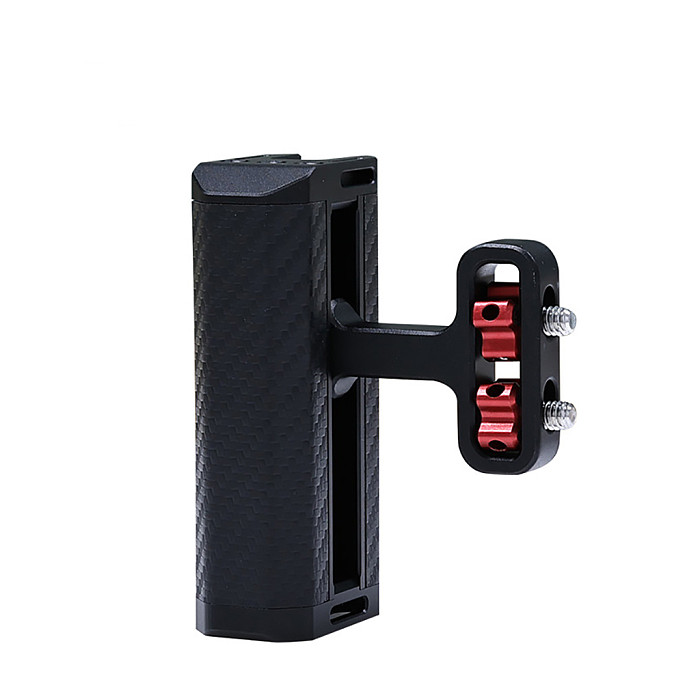 Universal Camera Cage Side Handle for Sony Canon Nikon Camera Cage Handle Grip 1/4 Screw Cold Shoe for Micro Video Flash Light