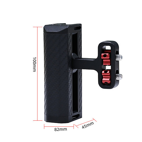 Universal Camera Cage Side Handle for Sony Canon Nikon Camera Cage Handle Grip 1/4 Screw Cold Shoe for Micro Video Flash Light