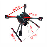 QWINOUT 10inch 424mm Frame Carbon Fiber aerial photography Toothpick RC Drone FPV Quadcopter