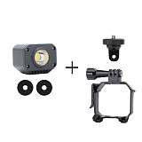 Sunnylife Plastic Multifunctional Adapter Mount for Mini 3 Pro for Gopro Action Cameras with Universal Drone Night Flight Light