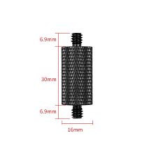 Aluminum alloy tripod conversion screw 1/4 turn 1/4 double head extension rod nut suitable for camera tripod adapter screw