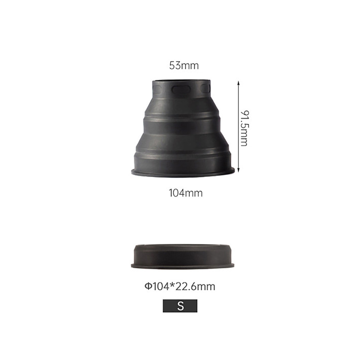 Universal Rubber Camera Lens Hood Anti-reflective Silicone Lens Protector 53-72mm 72-112mm Lens for Nikon Canon Sony DSLR Camera