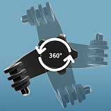 Action Camera Centering Adapter 360 Degree Rotation ABS Material For Gopro 10/9/8/max/Dji action 2