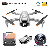 LSRC MINI4 4K 1080P Foldable Drone Dual Lens Aerial Photography Quadcopter Fixed Height Remote Control Aircraft Toy Gift