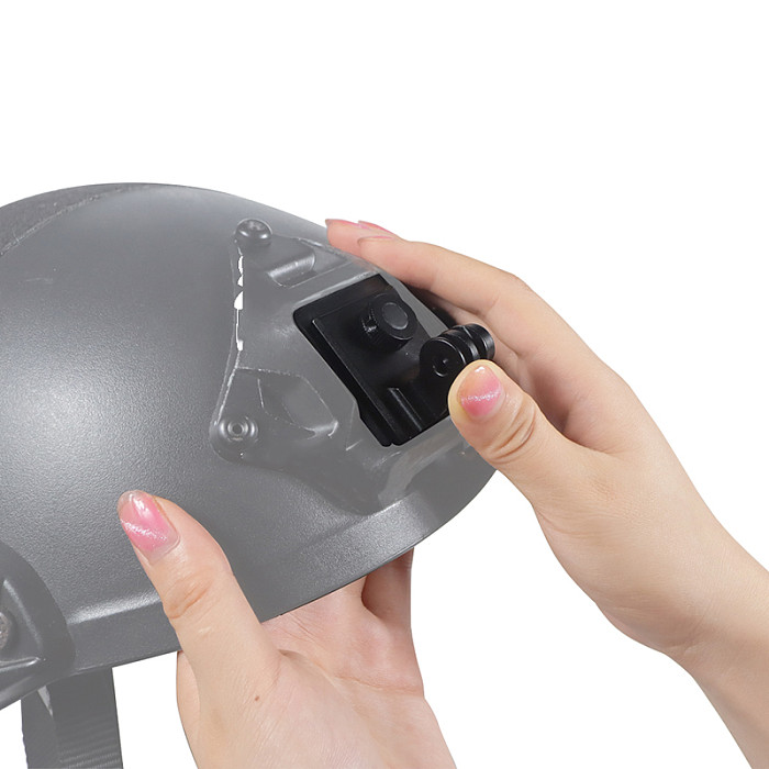 2022 Helmet Fix Mount Base Camera Holder Adapter Double Lock for GoPro Hero 13 11 10 DJI Action 2 Insta360 Motorcycle Riding Sports