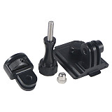 Motorcycle Riding Helmet Mount Kit for GOPRO Hero 11 10 9 Aluminum Alloy Base Holder Adapter Action Camera Accessories