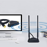 Powerful 2 High Gain Dual Band 2.4G5G 8DB SMA Omnidirectional  Extension Cable Extension Base Antenna Adapter