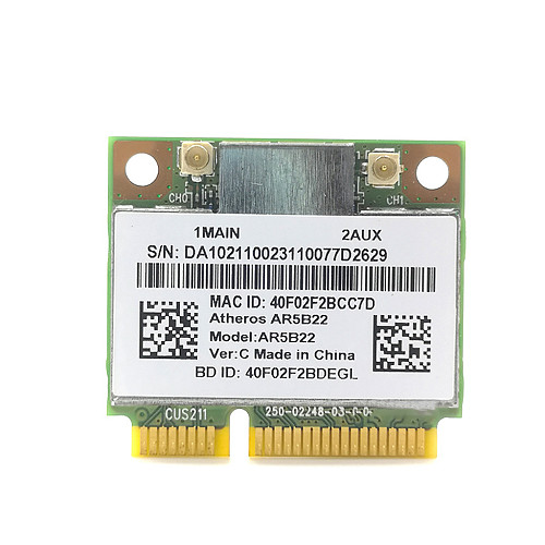 AR5B22 Wireless Network Card, 300M 5G Dual-Band Game 4.0 Bluetooth Mini Wireless Network Card